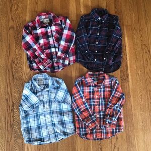 Bundle of boys button ups (2 Gap, 1 1989, 1 Oshkosh), size 4T